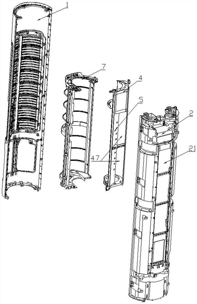 A single cross-flow air conditioner capable of ejecting wind and its control method