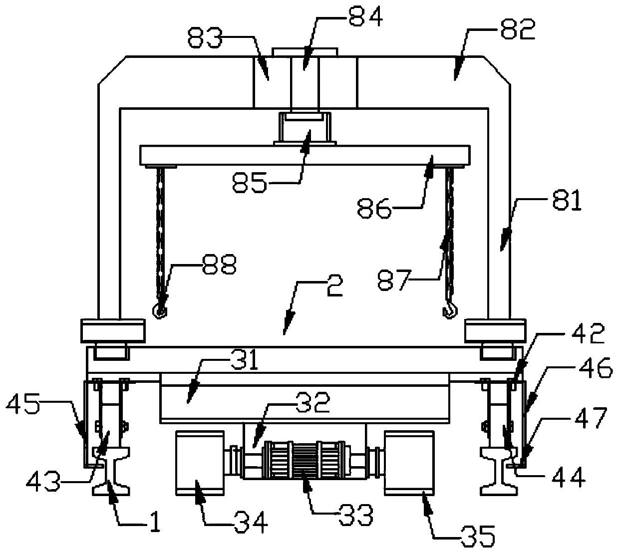 Railway laying device