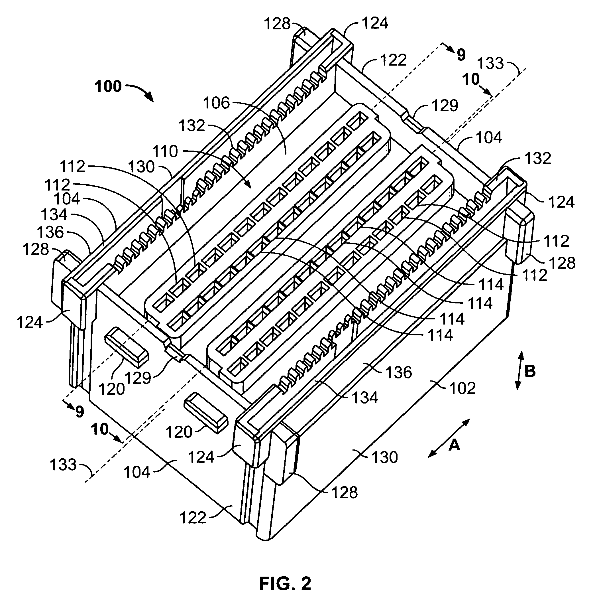 Surface mount header assembly having a planar alignment surface