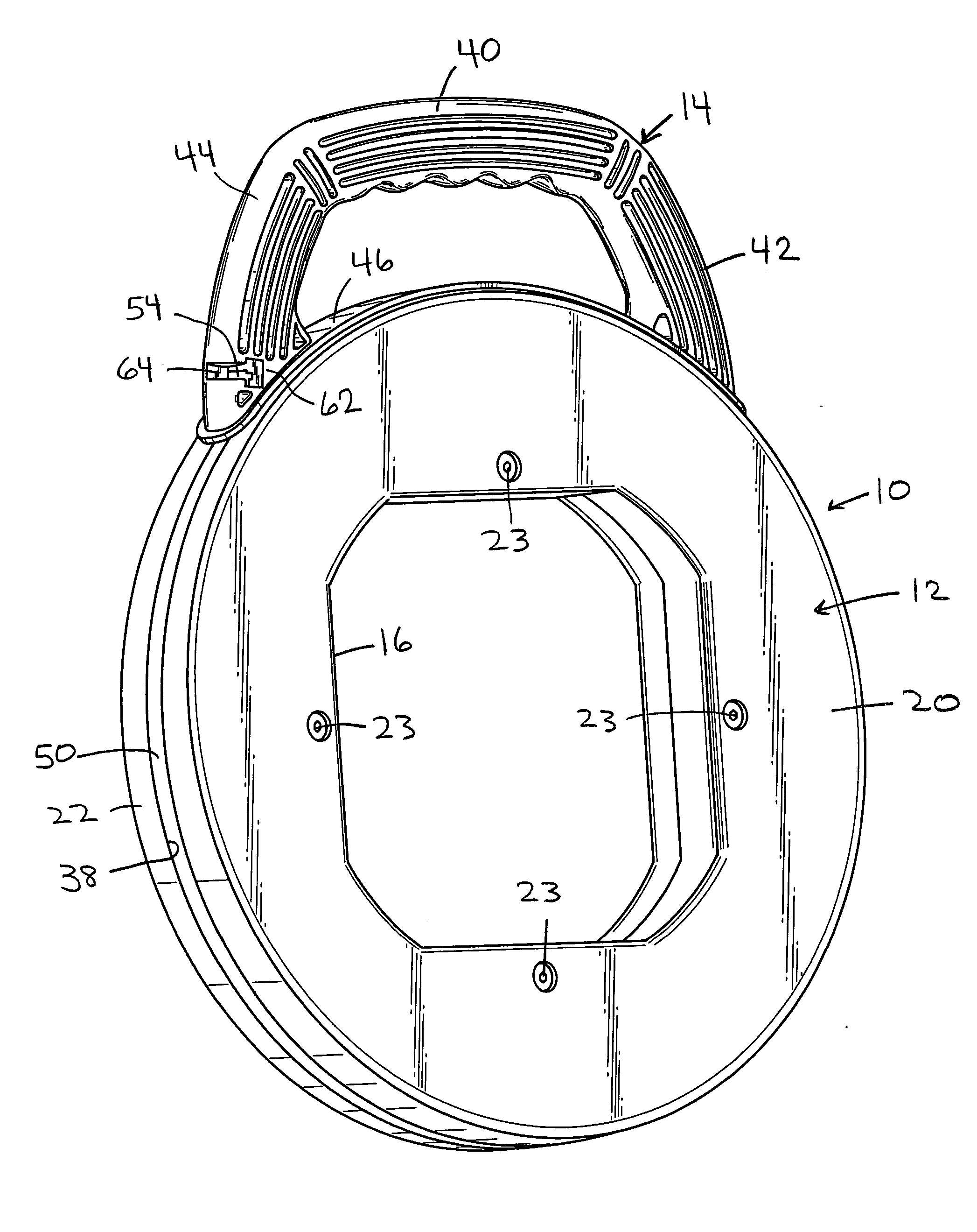 Fish tape handle with retention feature