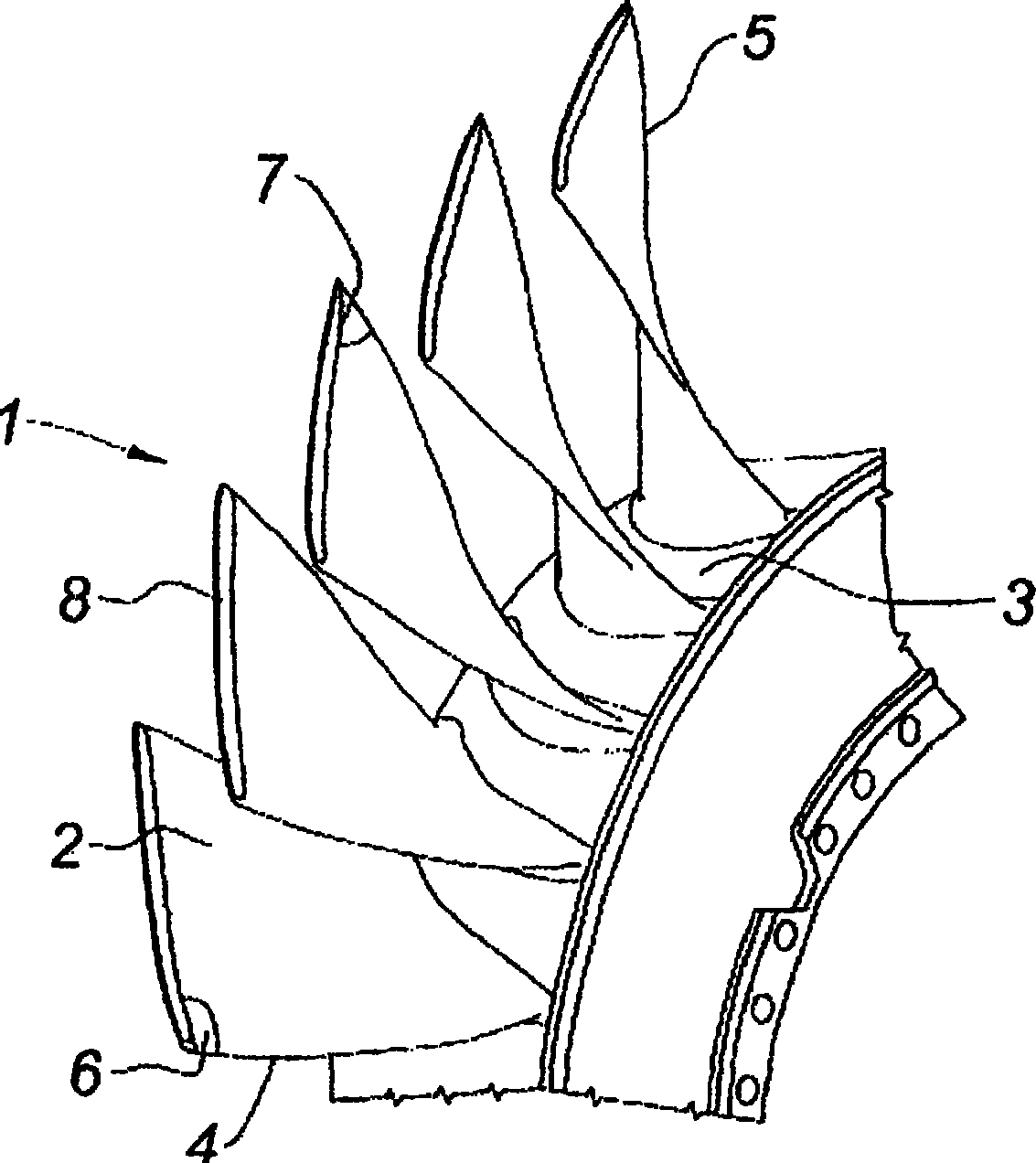 Method for repairing a blade of a one-piece bladed disc of aturbine engine and a test piece for implementing the method