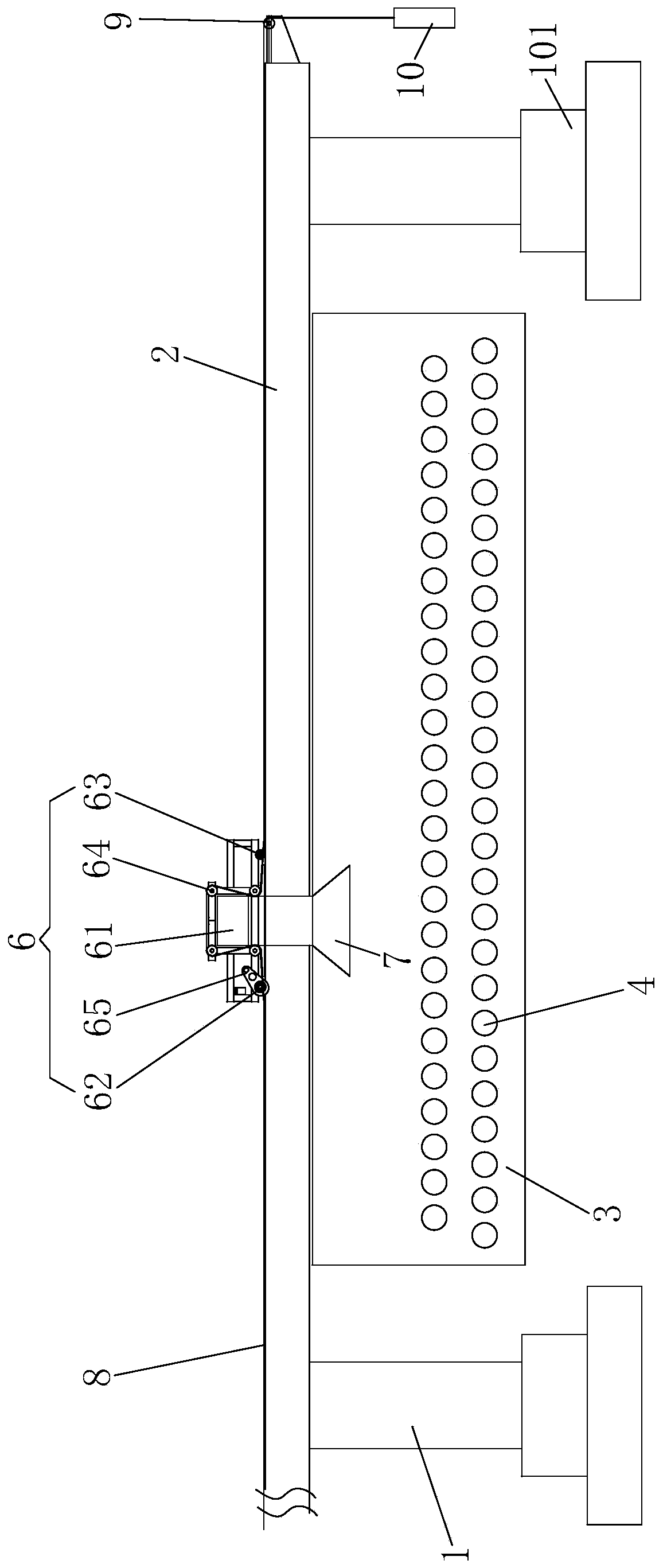 Device and method for collecting dust in front of magnesium ingot smelting reduction furnace