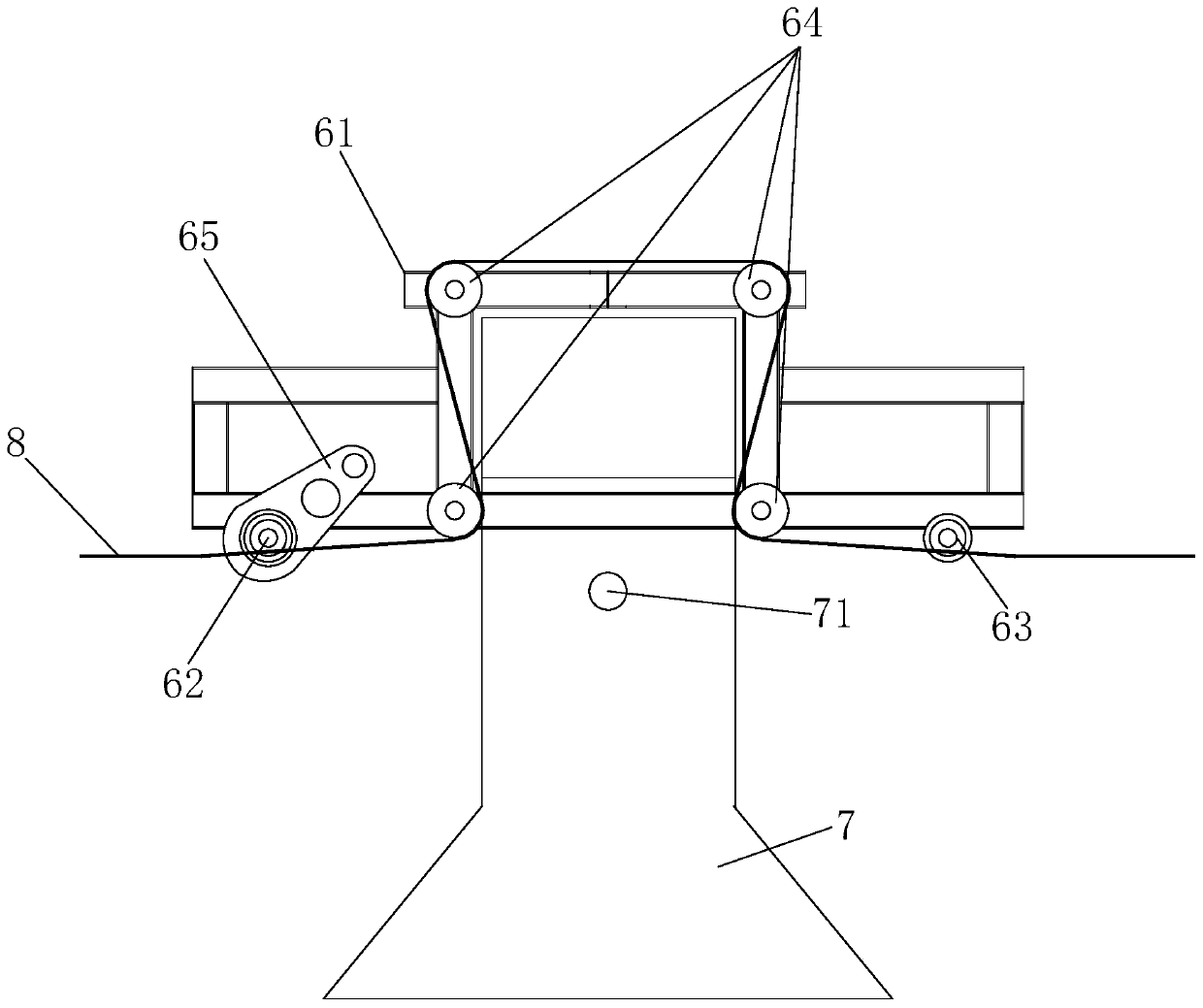 Device and method for collecting dust in front of magnesium ingot smelting reduction furnace