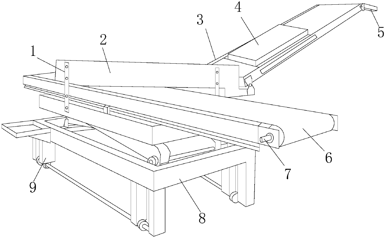 Conveying device for luggage