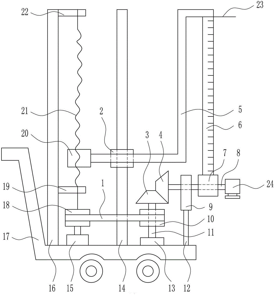 High-efficiency measuring device for indoor mosaic tiles