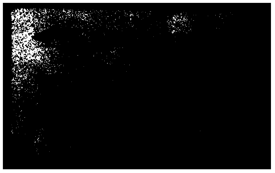 Method for segmenting and extracting name card area image under noise pollution