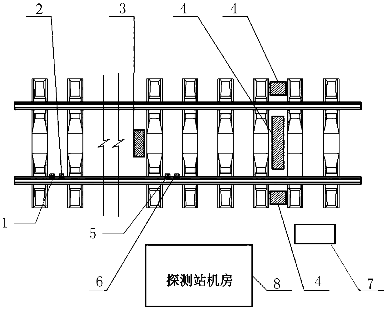 Intelligent detection system for fault of railway wagon running part