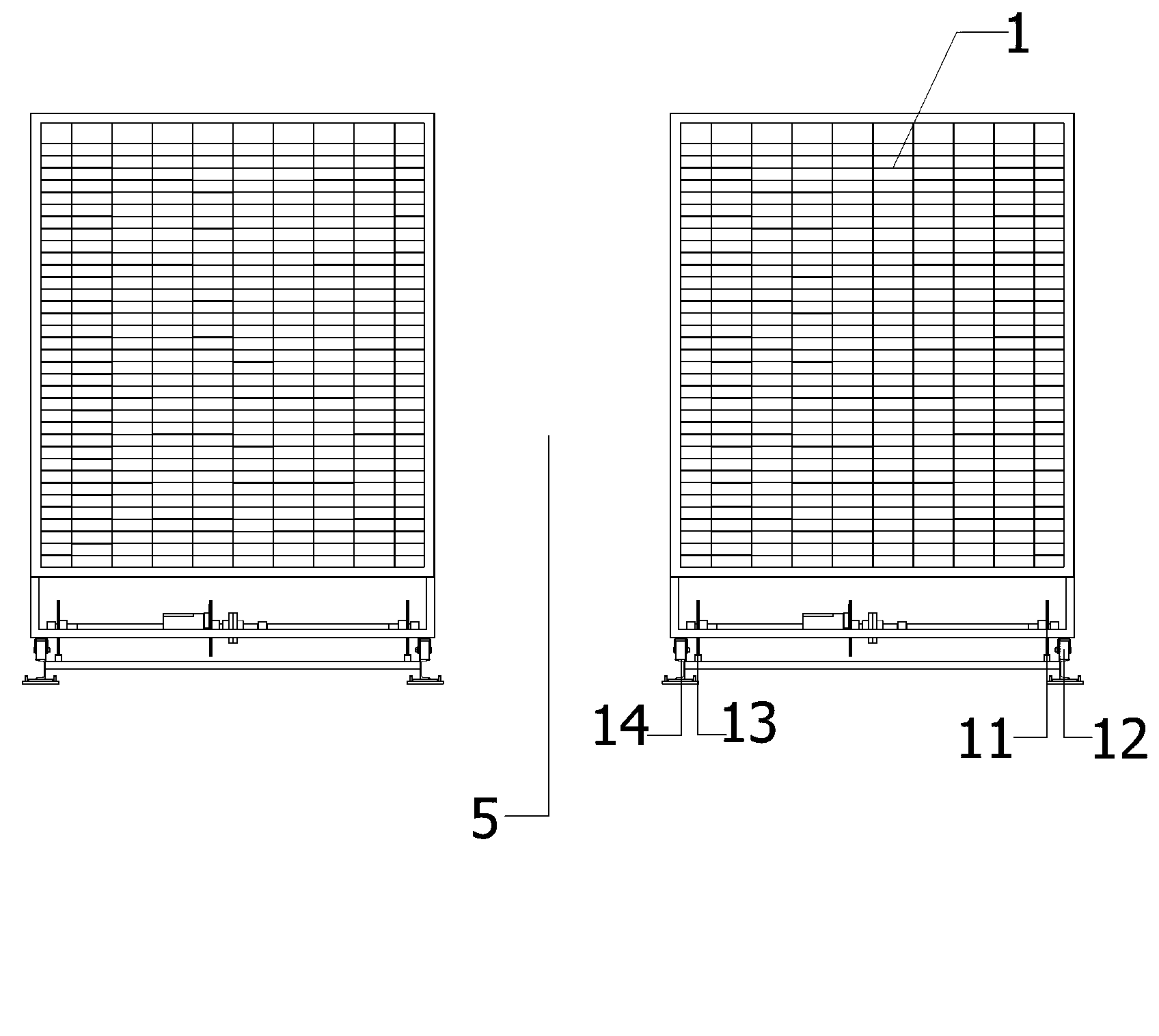 Automatic goods storage and fetching system