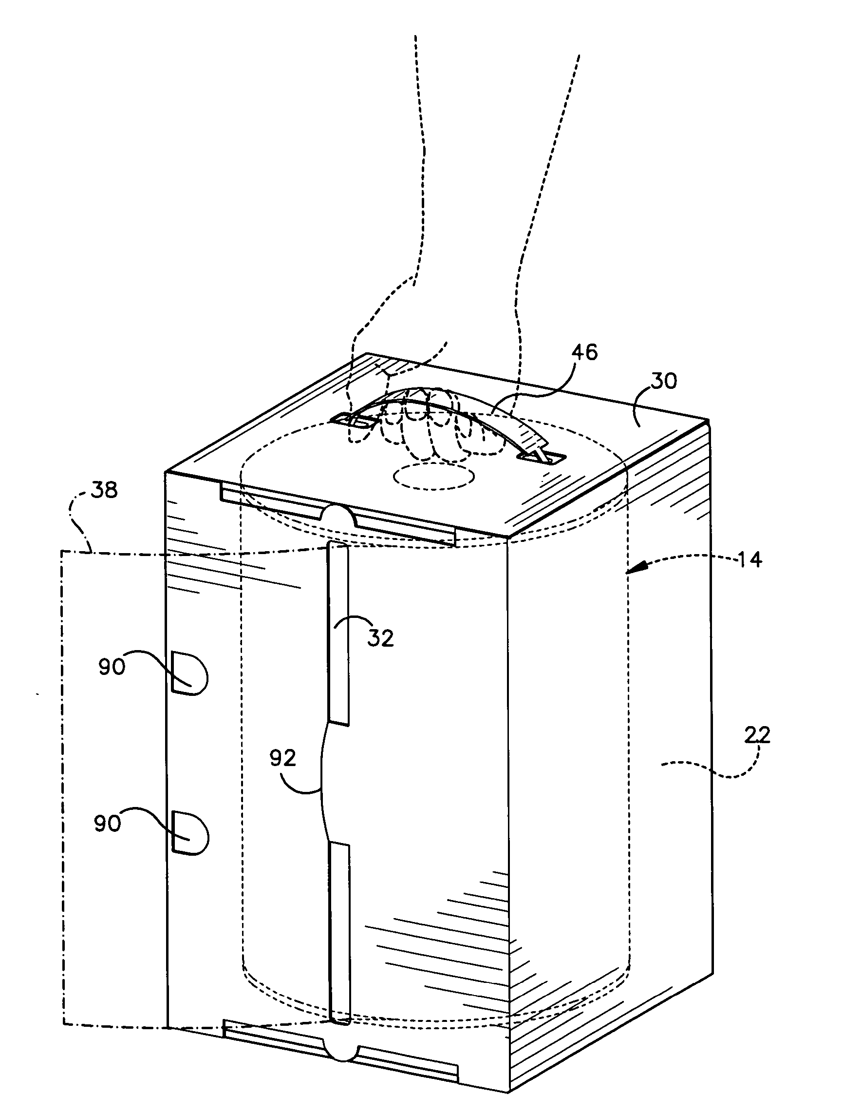 Newsprint dispensing device