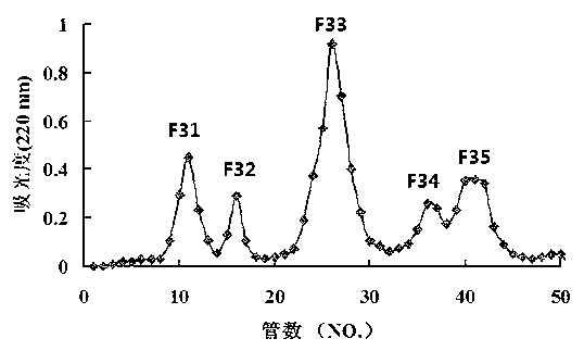 Navodon septentrionalos fish head protein antioxidant peptide as well as preparation method and application thereof