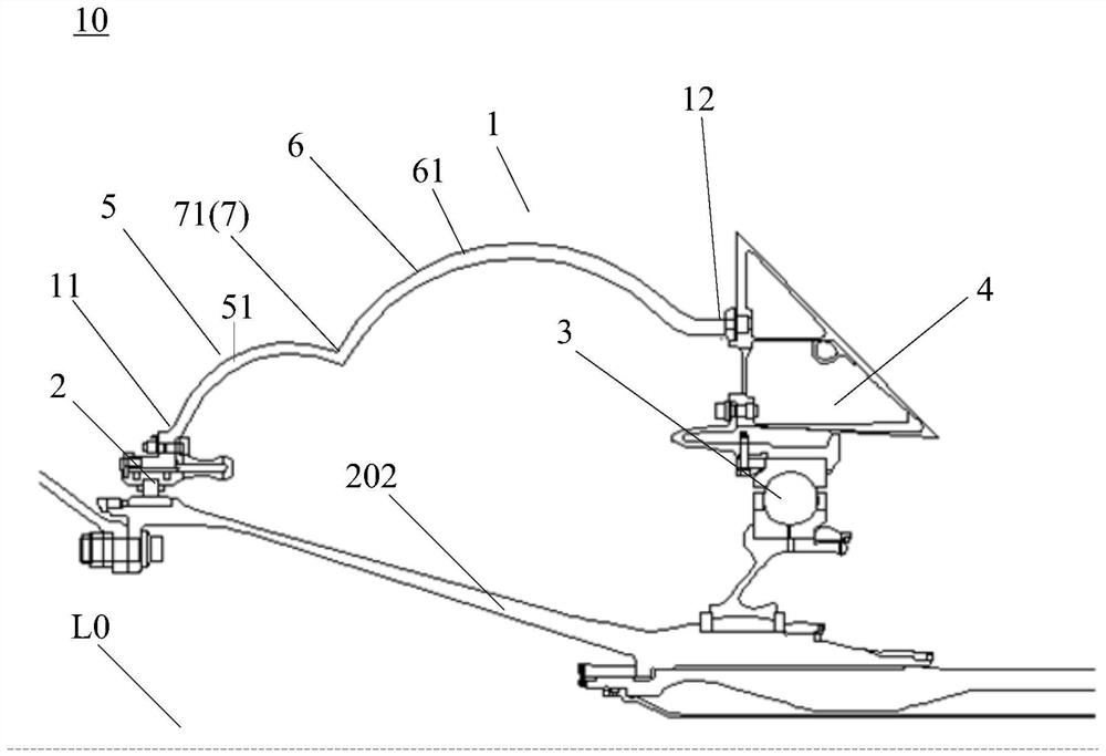 Fan rotor support system and its fan bearing support cone wall