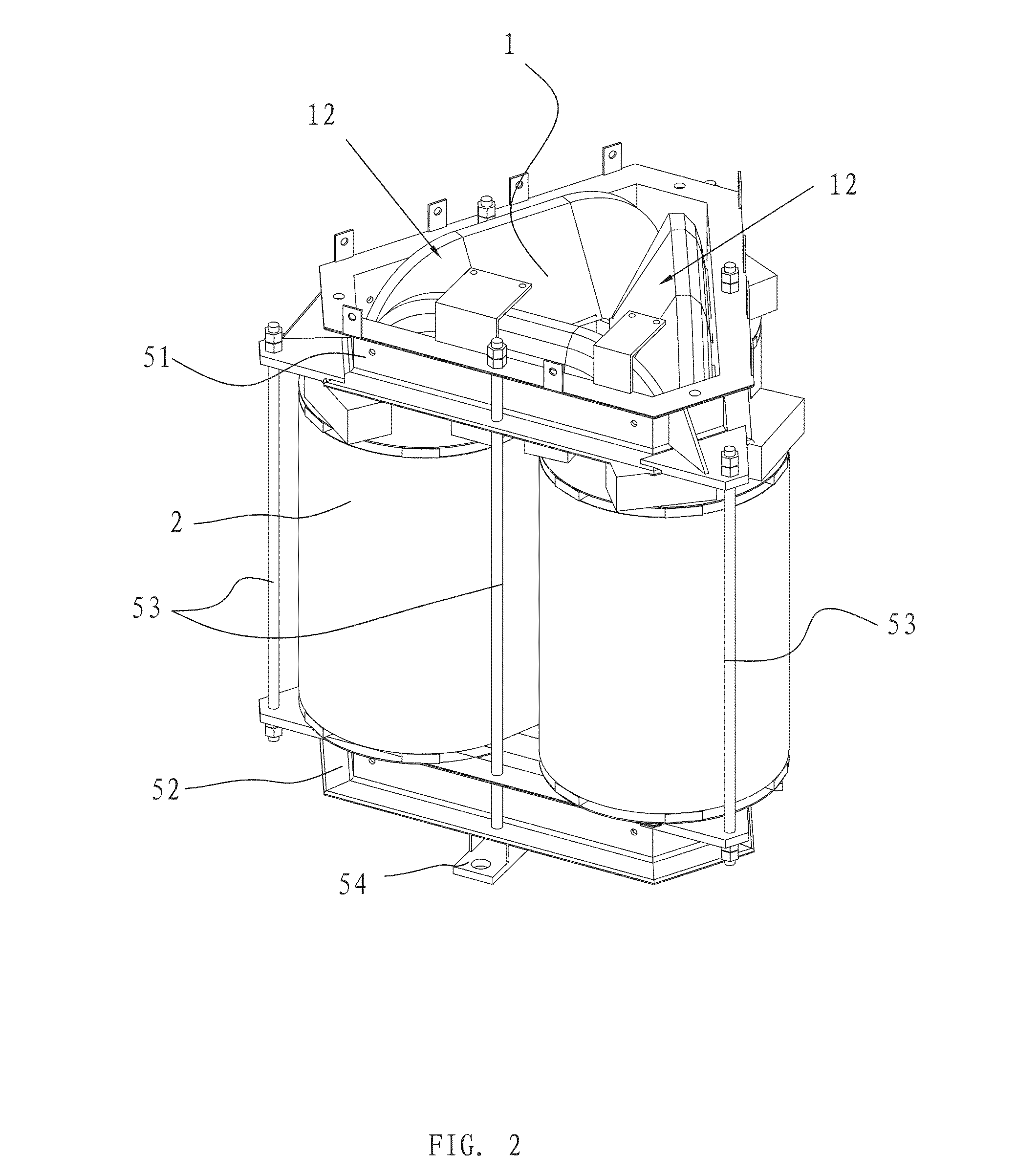 Oil immersed stereo wound-core amorphous alloy transformer