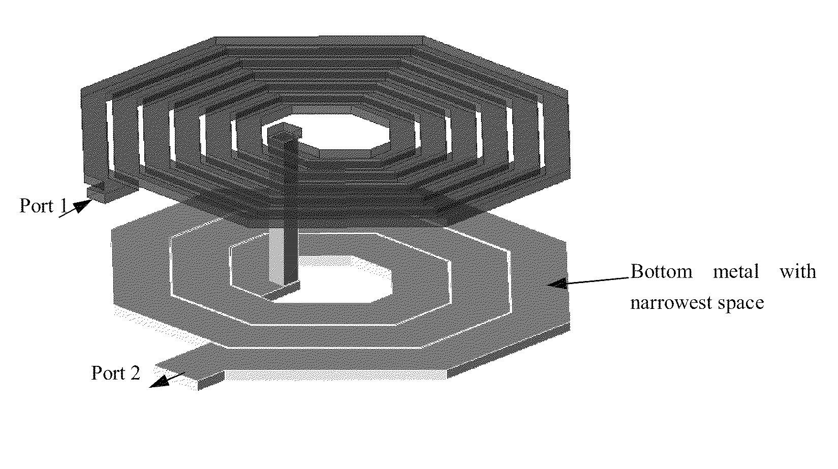 Stack inductor with different metal thickness and metal width