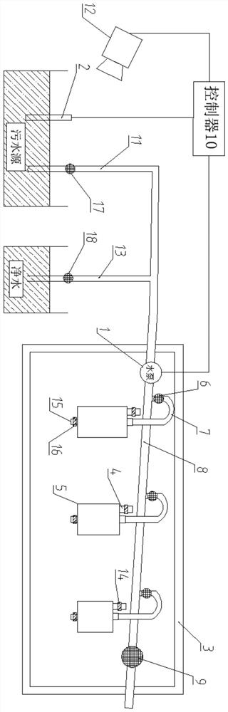 A fixed-point multi-sampling device for environmental law enforcement and evidence collection