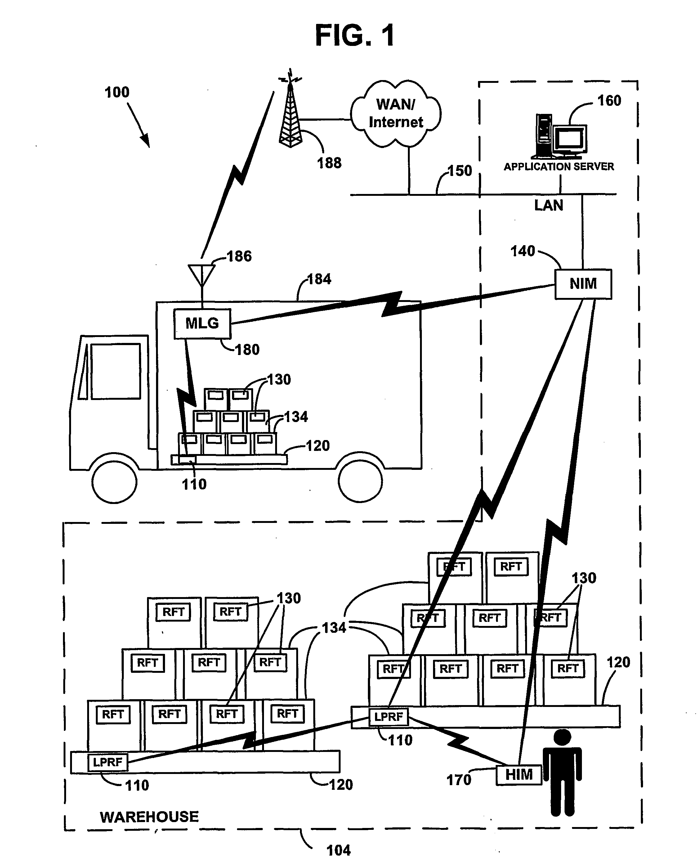 Lprf device wake up using wireless tag