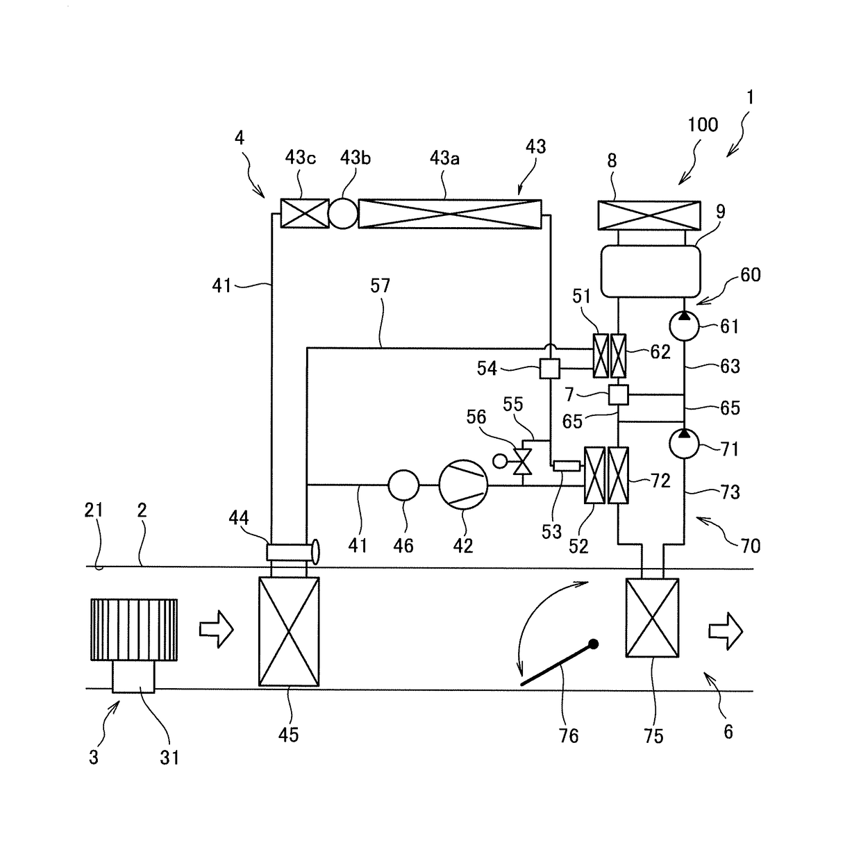 Vehicle air-conditioning device