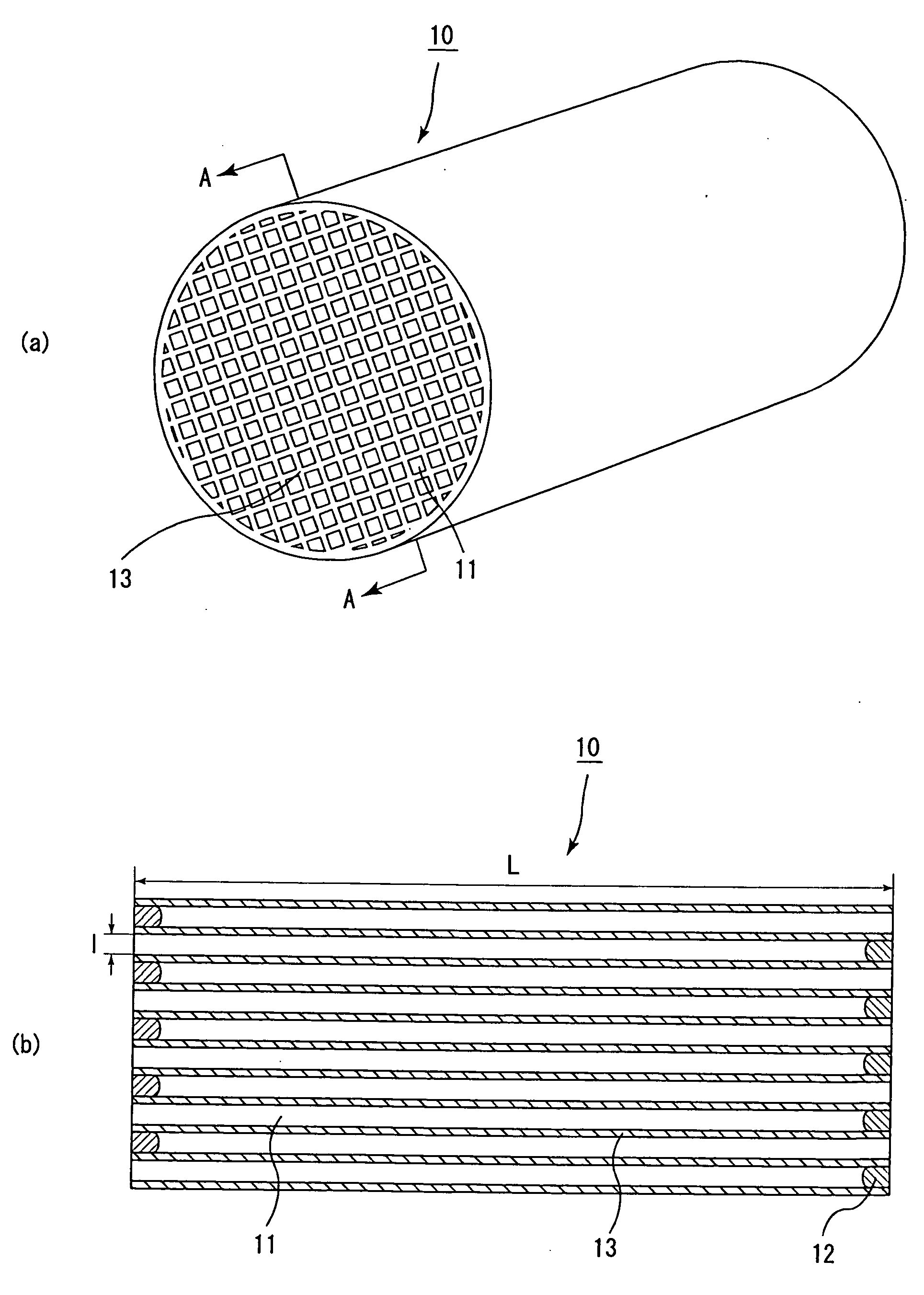 Honeycomb filter for exhaust gas decontamination and exhaust gas decontamination apparatus