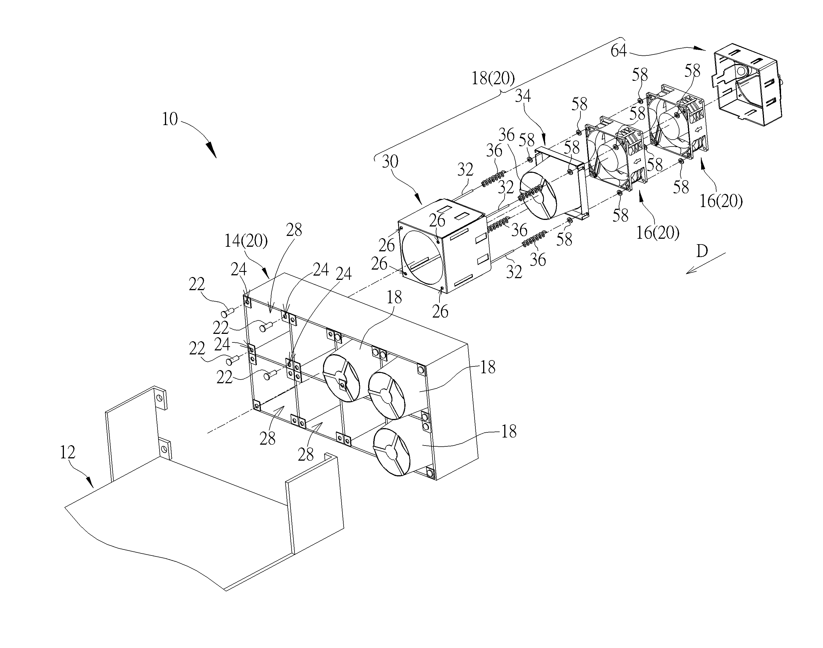 Fixing mechanism and electronic device with heat dissipating function