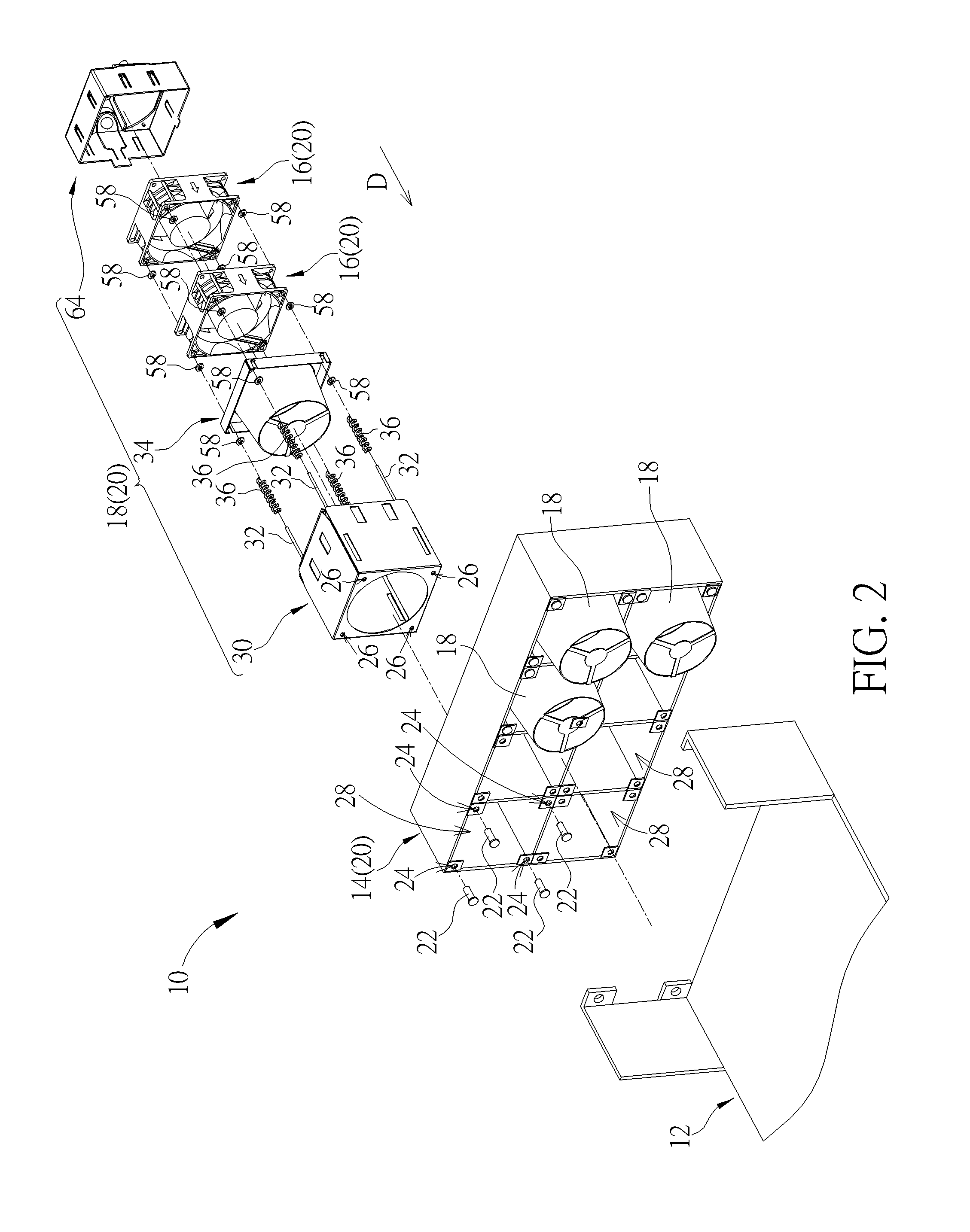 Fixing mechanism and electronic device with heat dissipating function