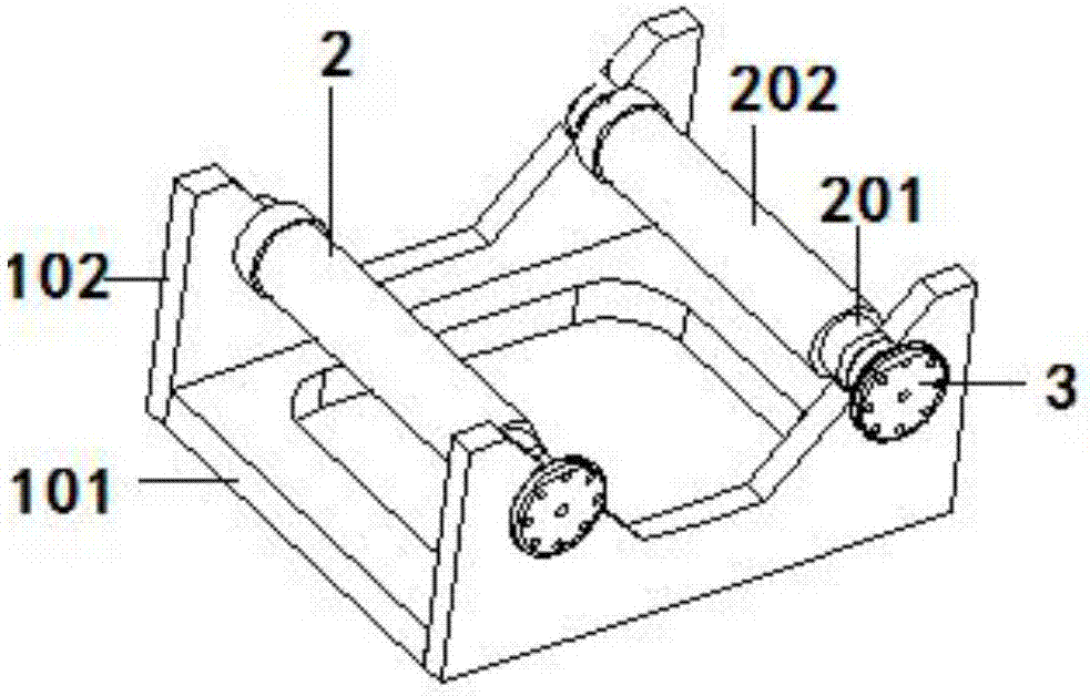 Arranged magnetic steel supporting device for rotor of permanent magnet motor