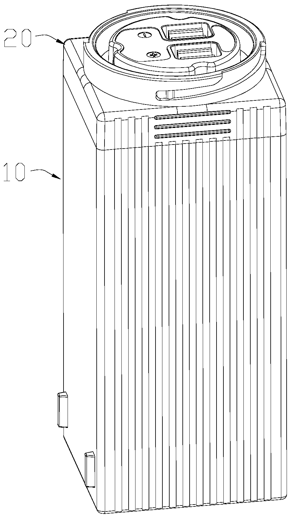 Waterproof shell of waterproof power supply, waterproof power supply and manufacturing method of waterproof power supply