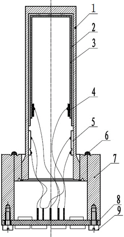 Piezoelectric vibration cylinder icing sensor and method for measuring icing condition thereof