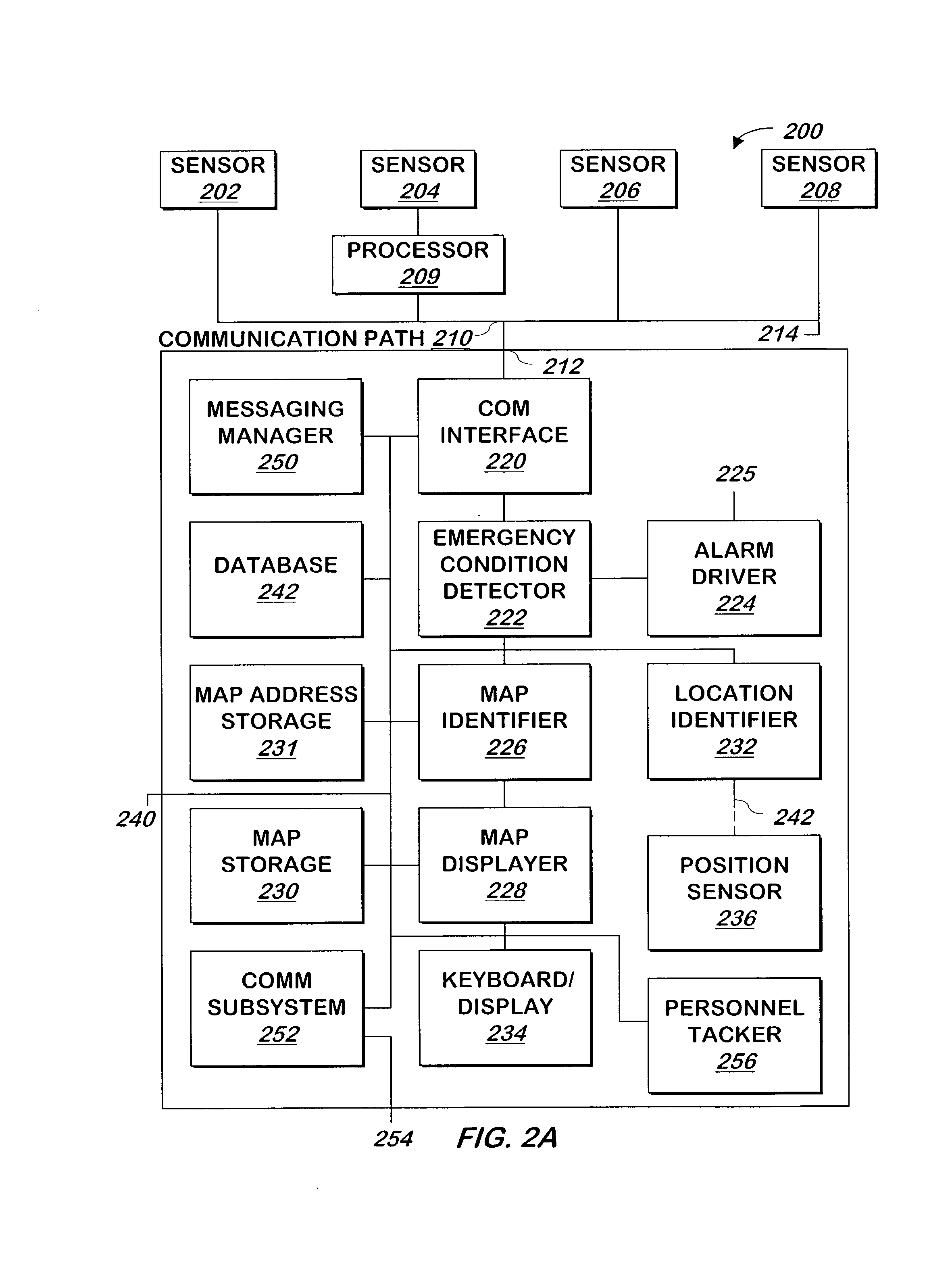 System and method for displaying safe exit routes during an emergency condition