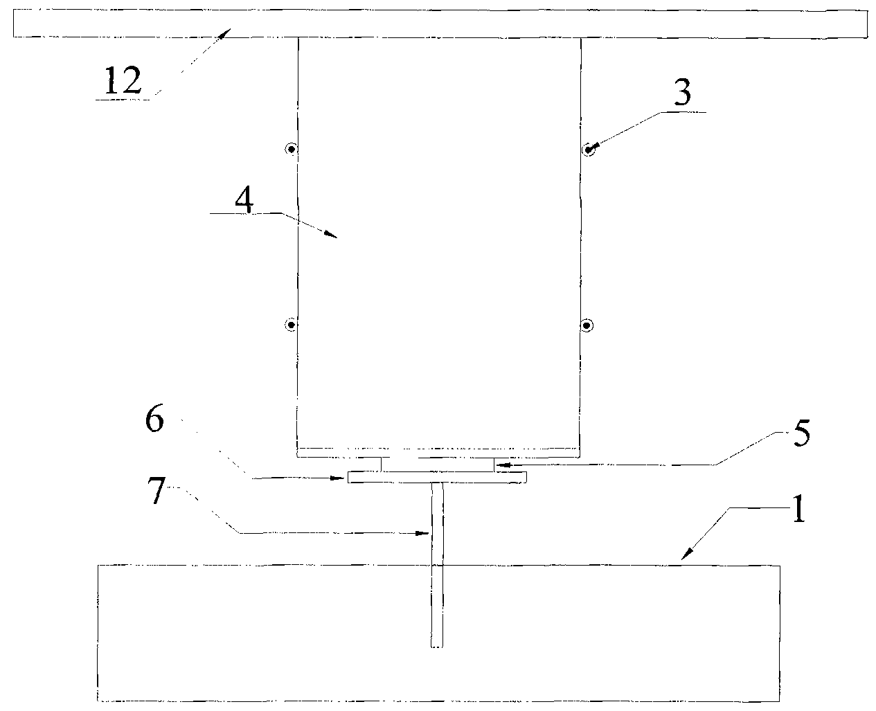 Test device for simulating washing and bearing coupled characteristic of underwater pile foundation