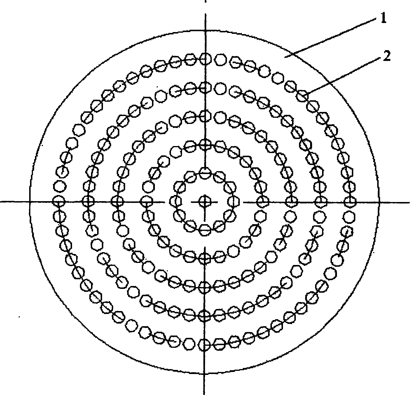 Sieve plate made of graphite