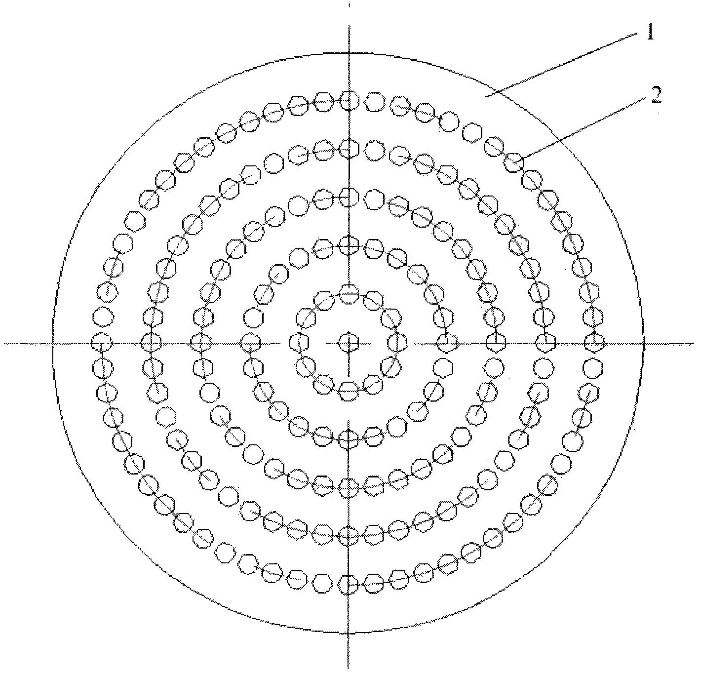 Sieve plate made of graphite