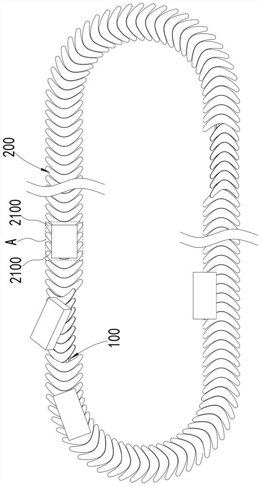 Turning plate type sorting device, turning plate type sorting system and turning plate type sorting method