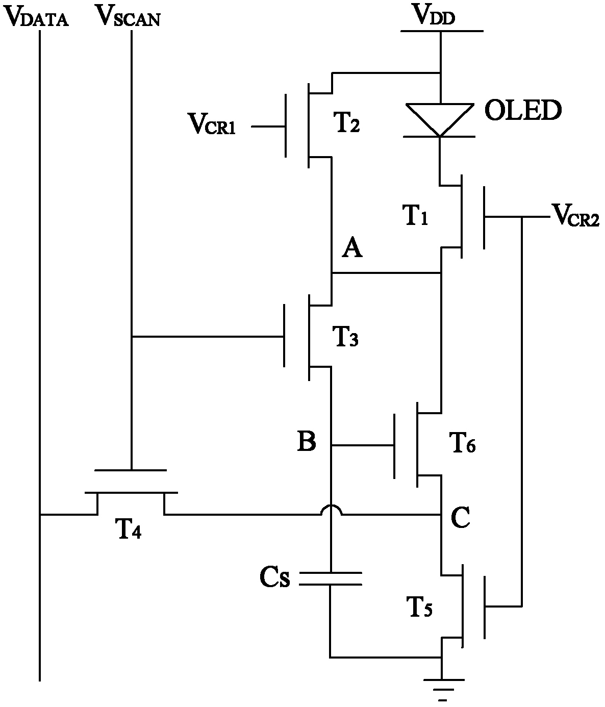 Organic light emitting diode driving circuit, display panel, display and driving method