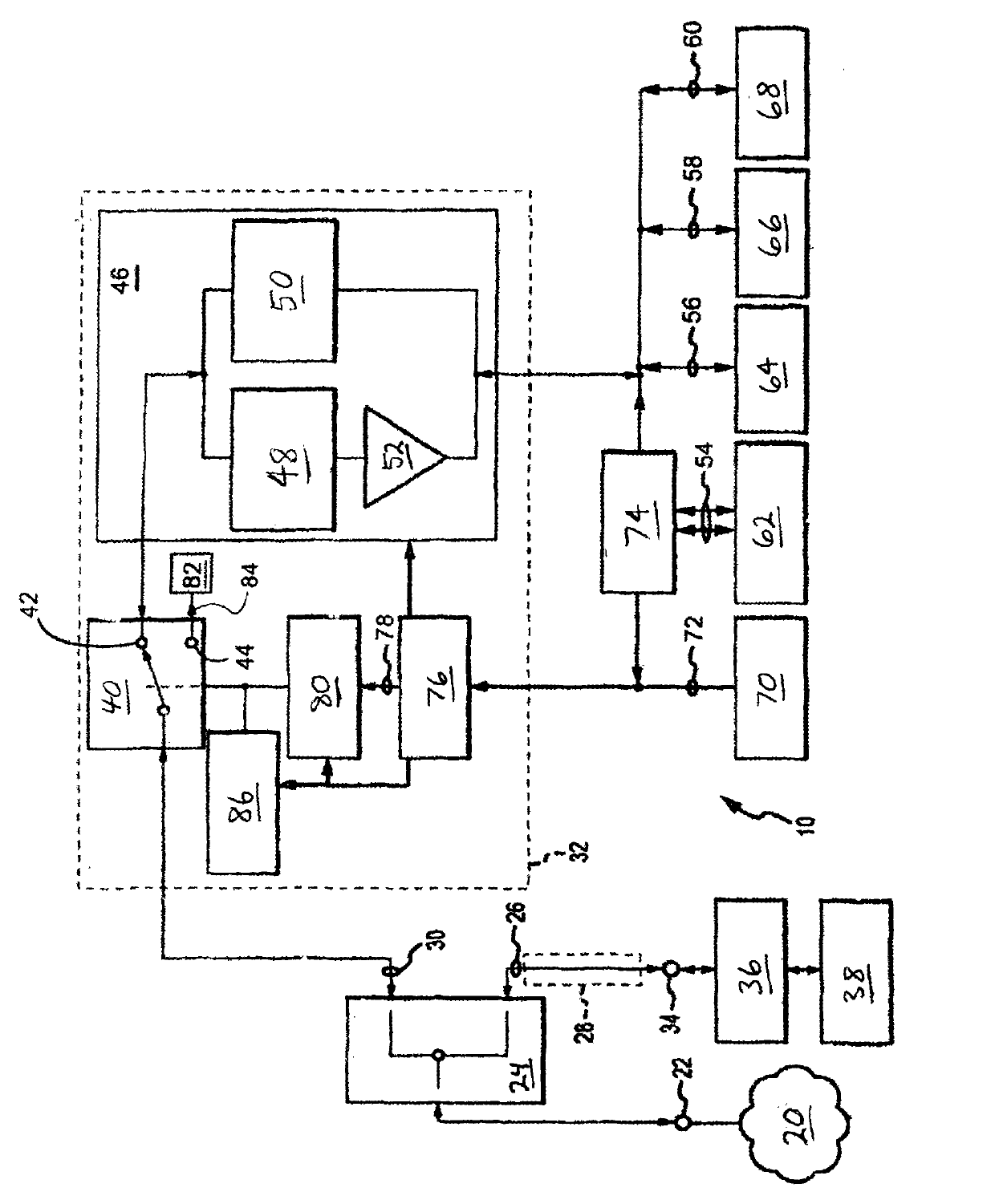 Broadband reflective phase cancelling network interface device