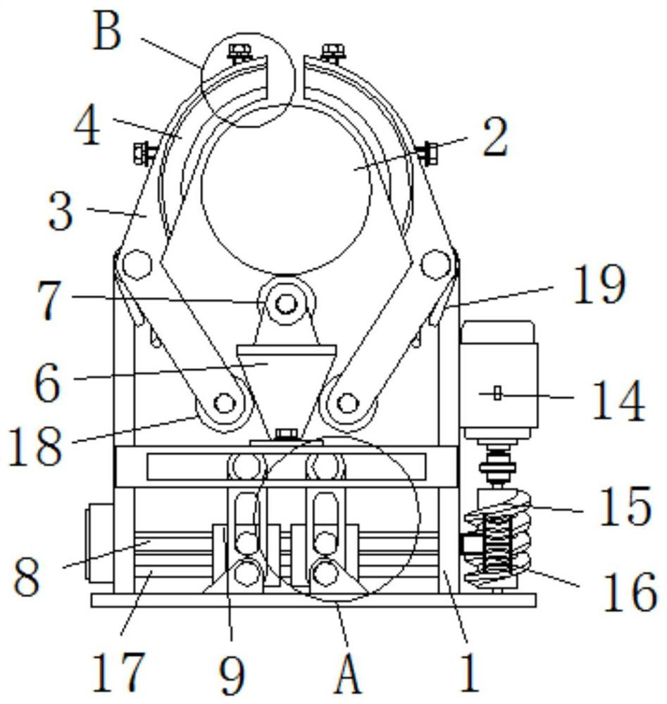 Braking structure for water conservancy and hydropower equipment and braking method