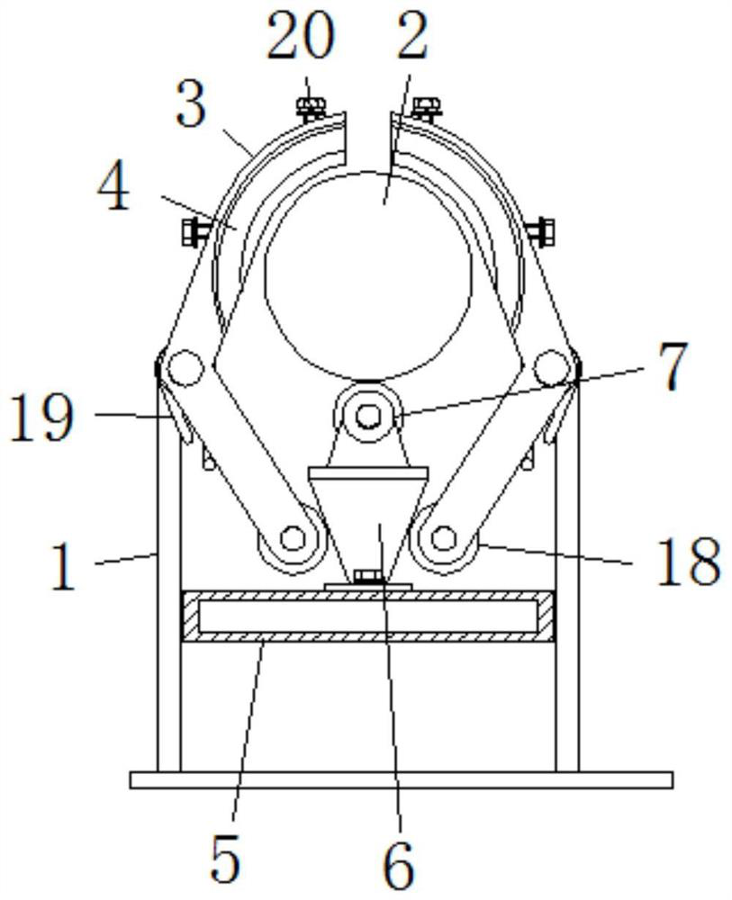 Braking structure for water conservancy and hydropower equipment and braking method