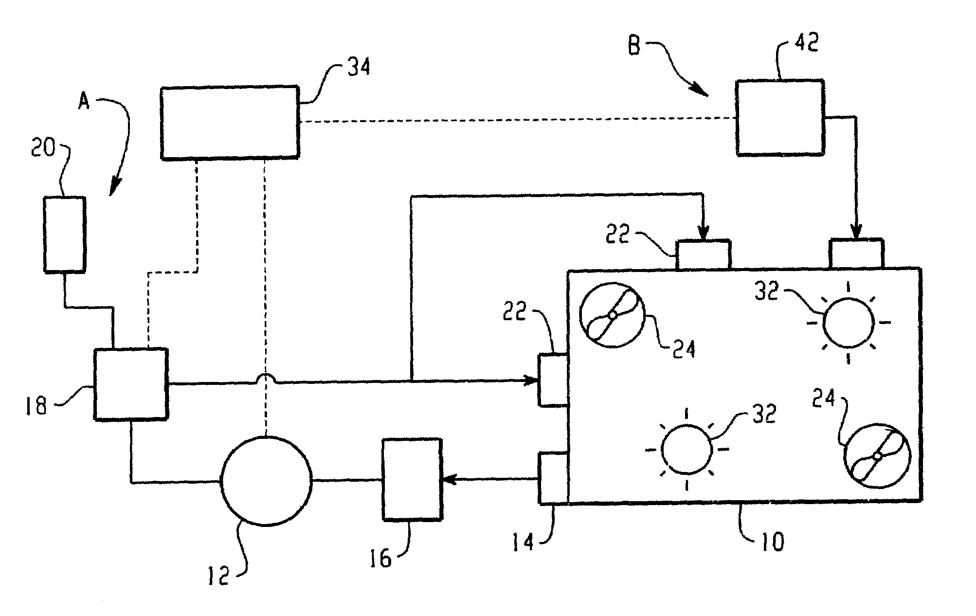 Activated oxidizing vapor treatment system and method