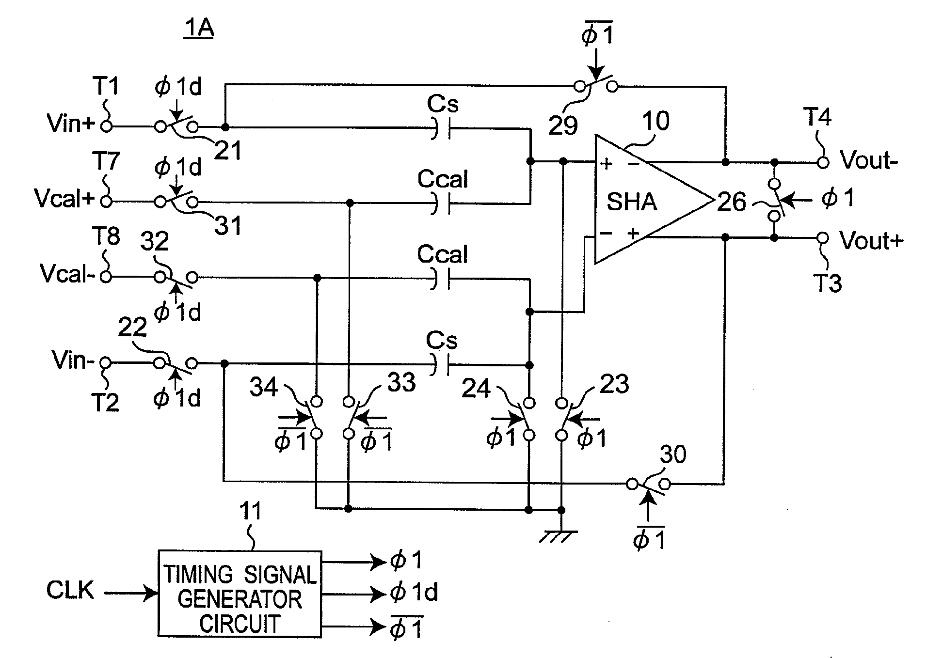 Sample hold circuit for use in time-interleaved a/d converter apparatus including paralleled low-speed pipeline a/d converters