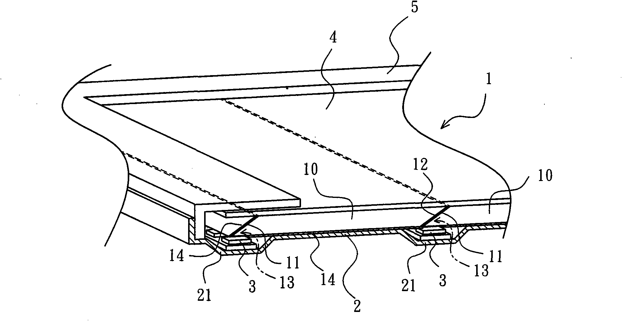 Spliced type light guide plate structure and backlight module