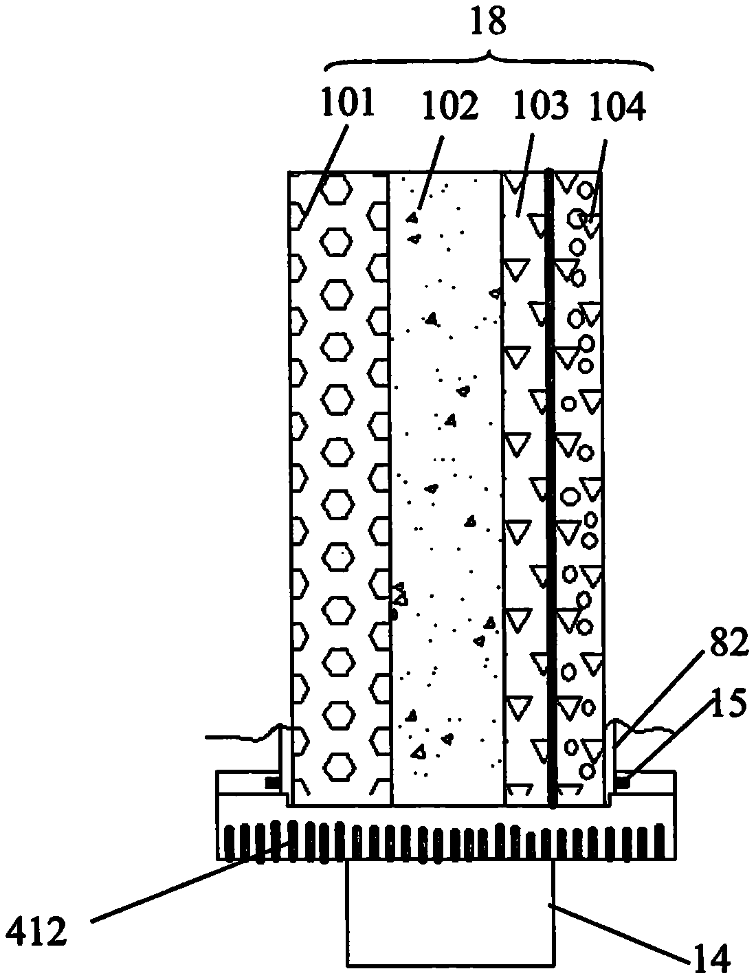 Clothes washing equipment based on membrane-treatment water purification technology