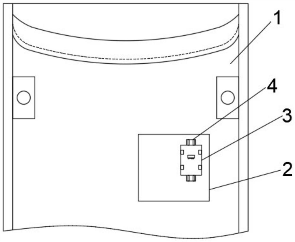 In-vehicle structure of power control device