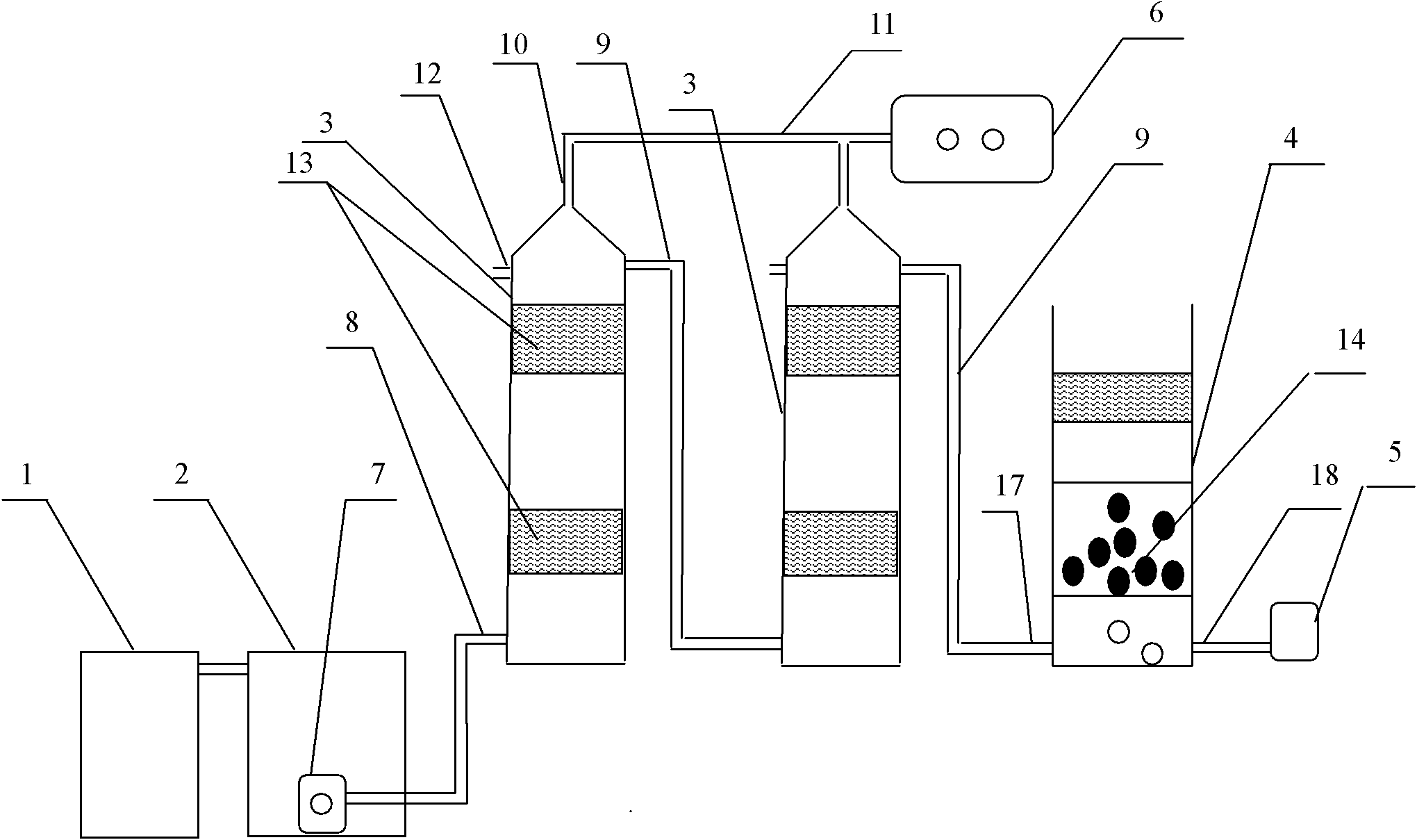 Biogas slurry treatment system for use in biogas project