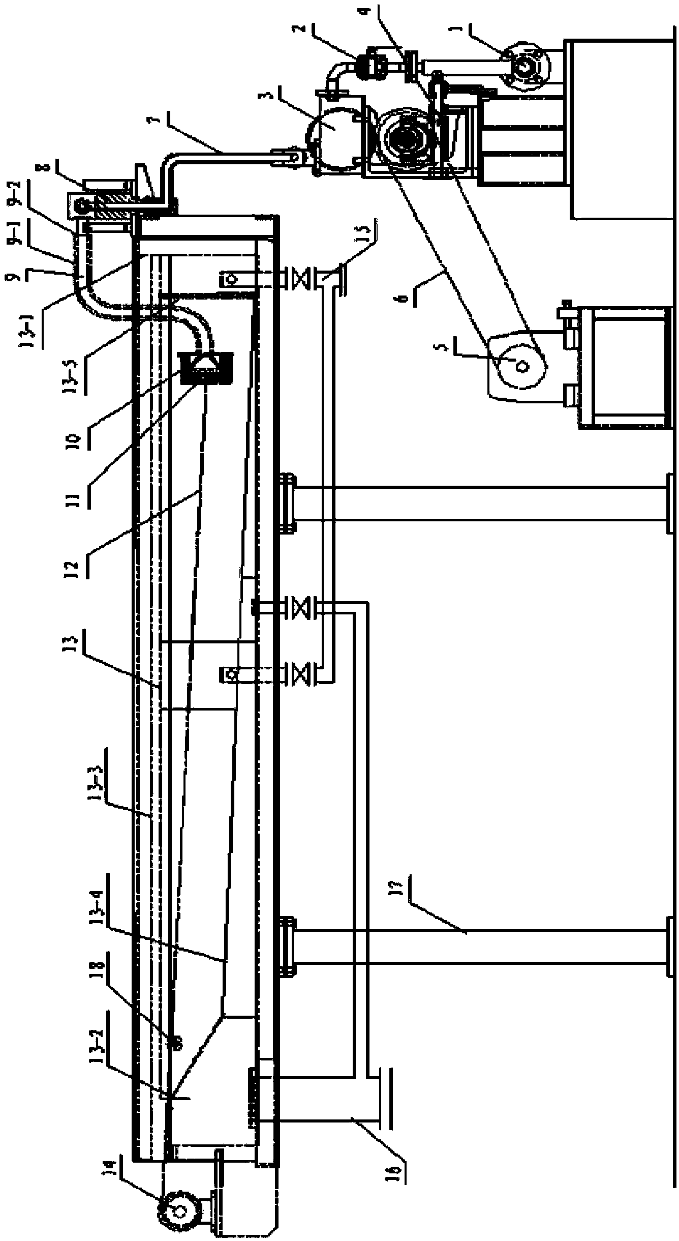 Wet spinning forming device