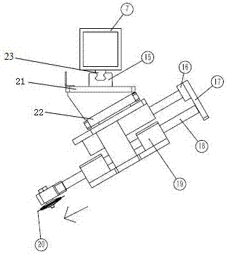 Cut-off knife device for nonmetal composite material for wind turbine blade girder laying