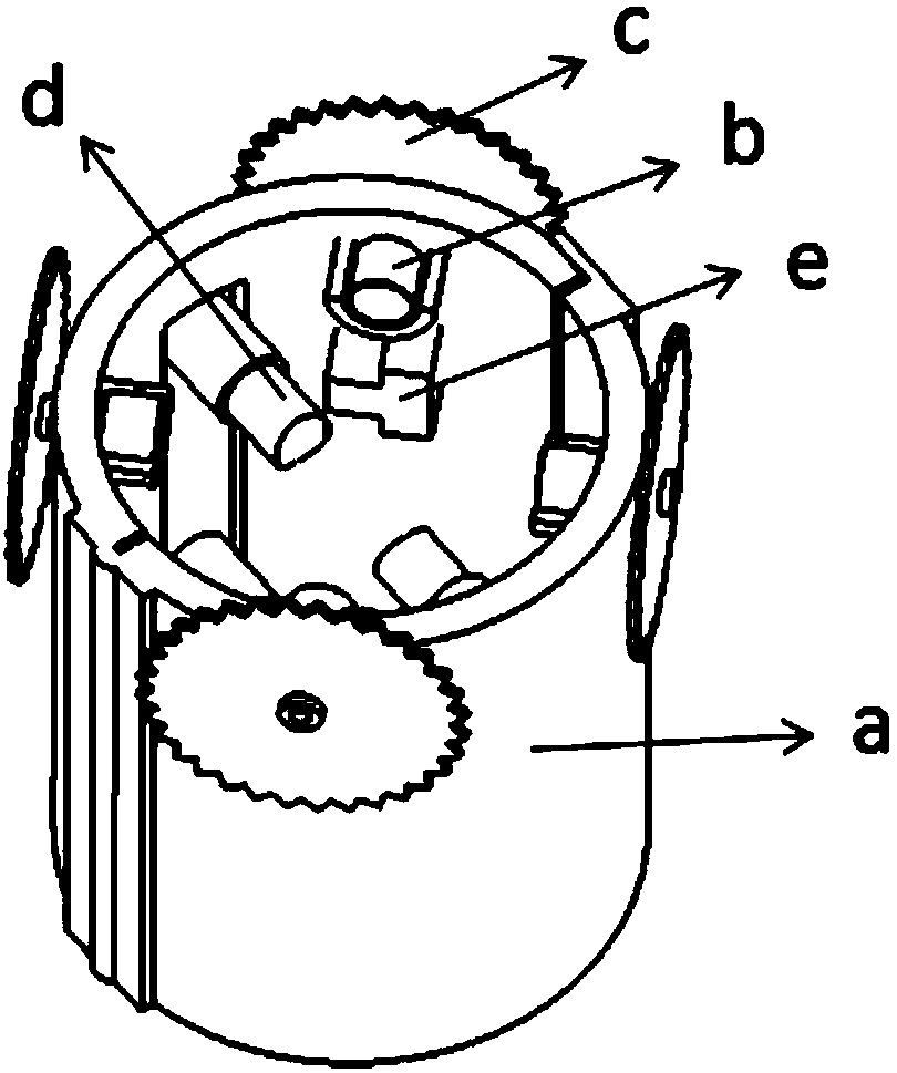 Robot used for pruning branches and leaves of bamboos