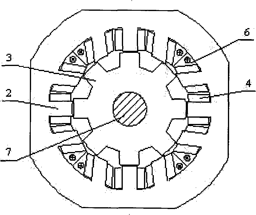 Permanent magnetism type motor of wide speed-adjusting magnetic flux memory type stator