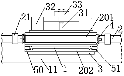 A high-speed vacuum tube train intermediate station departure and transfer system