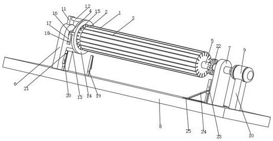 Driving roller locking structure