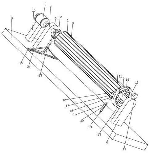 Driving roller locking structure