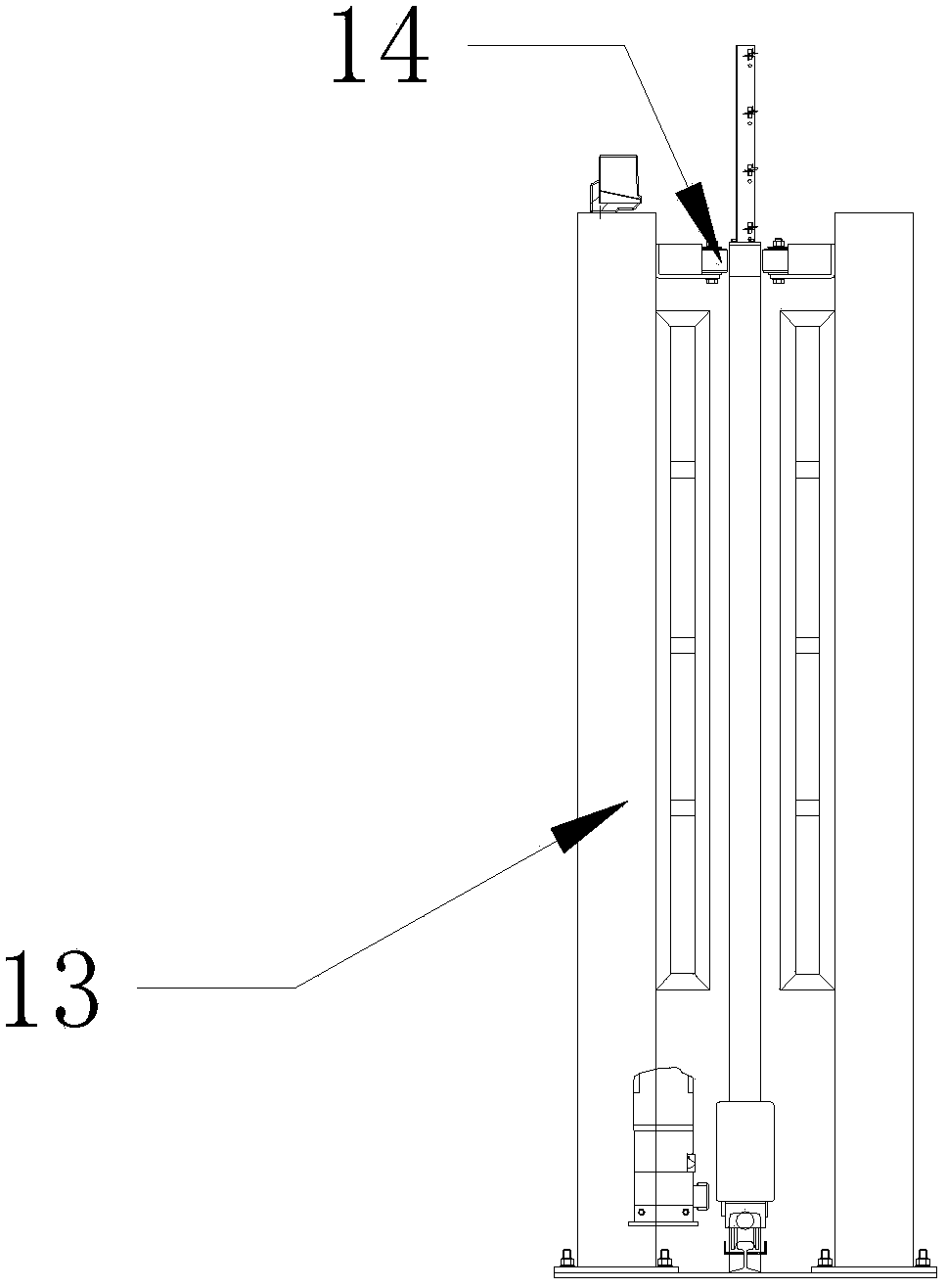 Closed type heavy rail door