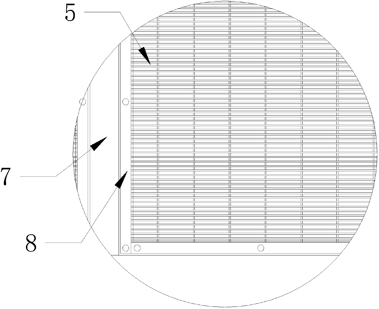 Closed type heavy rail door